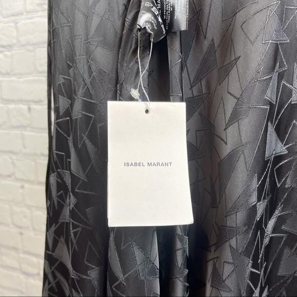 ISABEL MARANT NWT RAIZAMA Black Halter DRESS 6 - Picture 11 of 13